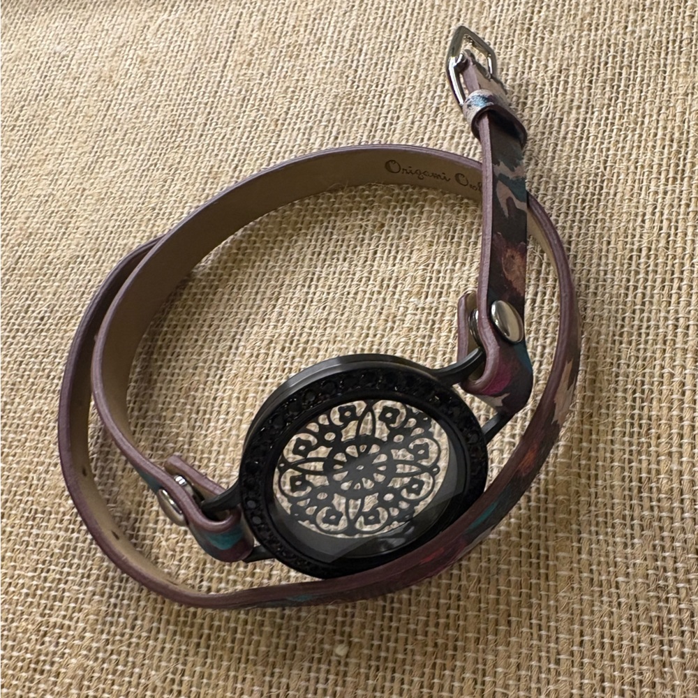 Origami Owl Black Wrap Bracelet